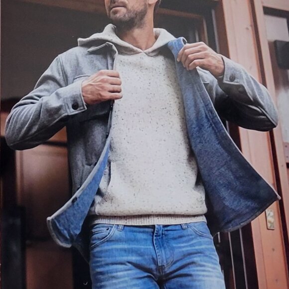 The Normal Brand Brightside Heavyweight Flannel Lined Wool Blend Jacket - Picture 16 of 16